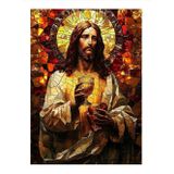 Ekart Hz İsa Jesus Christ Tasarım Ahşap Tablo 25 cm x 35 cm