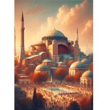 Ekart İstanbul Ayasofya Camii Hediyelik Ahşap Tablo 35 cm x 50 cm