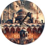 Ekart İstanbul Cami Manzaralı Sessiz Duvar Saati