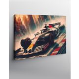 Ekart Kanvas Tablo Beyaz Formula 1 Araba