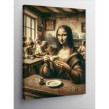 Ekart Kanvas Tablo Mona Lisa Pop Art
