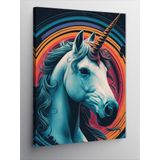 Ekart Kanvas Tablo Unicorn Boynuzlu At