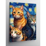 Ekart Kanvas Tablo Van Gogh Kedileri