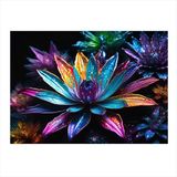 Ekart Lotus Çiçeği Hediyelik Ahşap Tablo 50 cm x 70 cm