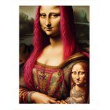 Ekart Mona Lisa Pop Art Desenli Mdf Tablo 25 cm x 35 cm