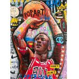 Ekart Pop Art Basketbolcu Tasarım Mdf Tablo 35 cm x 50 cm