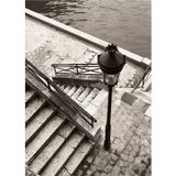 Ekart Sahil Kenarındaki Merdivenler Hediyelik Ahşap Tablo 35 cm x 50 cm