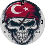 Ekart Türkiye Bandanalı İskelet Dekoratif Duvar Saati