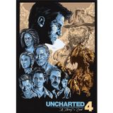 Ekart Uncharted 4 Bir Hırsızın Sonu Hediyelik Ahşap Tablo 35 cm x 50 cm