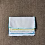 Eke Baby Ekebaby 10'lu Ağız Mendili 17X17 cm Pamuktan Üretilmiş Beyaz Renkli Oyalı Bebek Ürünü - 0 - 2 Yaş