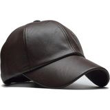 EKE TEKSTİL Deri Unisex Siyah Deri Cap Ayarlanabilir Şapka - Standart