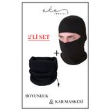Eke Tekstil Polar Boyunluk Ve Kar Maskesi Kışlık Set 2 Set