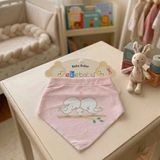 Ekebaby Bebe Fular 11980 - Pembe - Beyaz - Yenidoğan