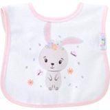 Ekebaby Desenli Baskılı Mama Önlüğü 11942 - Bej - Pembe - Yenidoğan