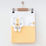 Ekebaby Skunk Lüx Penye Bebek Battaniye 85X90 cm 3002 - Beyaz - Turuncu - 85 x 90 cm