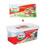 Ekici 800 gr Tam Yağlı Lokum Kıvamında Beyaz Peynir + Ekici Taze Kaşar Peyniri 600 gr 2'li Lezzet Paketi