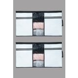 Ekici home textile 2 Adet - Pencereli Yastık Yorgan Hurcu 75 X 40 X 40 Cm