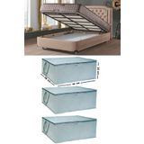 Ekici home textile 3 Adet -çekyat Baza Tipi Hurc - Baza Altı Büyük Boy Saklama Hurcu 65 X 45 X 22 Cm Ekicihome0005-3
