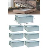 Ekici home textile 7 Adet -Çekyat Baza Tipi Hurc - Baza Altı Büyük Boy Saklama hurcu 65 X 45 X 22 Cm EKİCİHOME0005-7