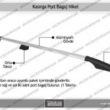 Ekiciler Doblo I ( 2002-2010) Kasırga Port Bagaj Tavan Çıtası