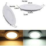 ekim aydınlatma Ct 5148 -15W Panel LED Armatür Beyaz (6'')