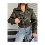 Ekim Store Bomber Biker Suni Deri Ceket