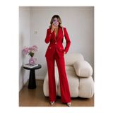 Ekim Store Simli Biyeli Ceket Pantolon İkili Blazer Takım