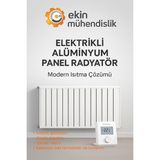 Ekin Mühendislik Elektrikli Alüminyum Panel Radyatör (Kablosuz Oda Termostatlı) - 600 W