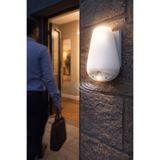 Ekin Sensörlü Duvar Aplik E27 Duylu Su Geçirmez Duvar Armatürü - Beyaz LED Ampul Hediyeli