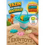 Ekin Toys Yer Kaplamayan Katlanabilir Silikon Kum Kova Kürek Seti Çocuk Deniz Kum Oyuncakları Plaj Seti - Gri - Yeşil