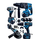 ekinler el aletleri Brushless 4 Lü Set 256 Vf 12 Ah Darbeli Matkap+Bijon Somun Sıkma Sökme+Taşlama Spiral+Kırıcı Delici