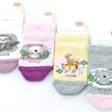 Ekinoks 4'lü Tylra Koala Desenli Kız Çocuk Patik Çorap