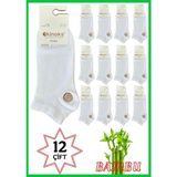 Ekinoks Kadın Bambu Patik Dikişsiz Beyaz Çorap 36-40 - 36 - 40