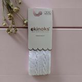 Ekinoks Örgü Desenli Dikişsiz Koton Kız Çocuk Külotlu Çorap - RYZEÇ010 - Beyaz - 1 - 2 Yaş Beyaz - 1 - 2 Yaş