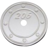 Ekinoks Peugeot 206 & Plus Krom Depo Kapağı 1998-2012 Arası P.çelik