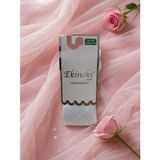 Ekinoks Üçgen Desenli Dikişsiz Koton Kız Çocuk Külotlu Çorap - RYZEÇ017 - Beyaz - 5 - 6 Yaş Beyaz