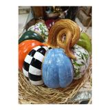 Ekinoksart Büyük Boy Balkabağı Polyester Biblo, Halloween Kabak Biblo, Polyester Kabak