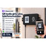 Ekipra Dokunmatik Ekranlı Rfıd ve Qr Personel Takip Cihazı – Wi-Fi, Dahili Batarya, 12 Ay Başlangıç Paketi ve 30 Rfıd Kart Hediye - Renk Seçiniz - Siyah