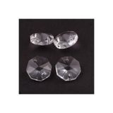 eklesepete 14 mm Octagon Delikli Kristal Avize Taşı, 50 Adet