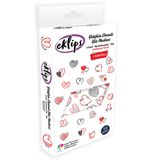 Eklips Kalp Baskılı 10'lu Yetişkin Yüz Maskesi