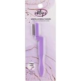 Eklips Kirpik Ayırma Tarağı Tüm Cilt Tipleri İçin Ergonomik Tasarımda Mor Renkli Makyaj Aracı