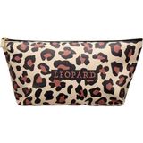 Eklips Leopard Makyaj Çantası Asortili