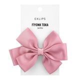 Eklips Saten Fiyonk Kurdele Toka Toz Pembe