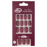 Eklips Takma Tırnak Bordo Crimson Velvet Küt 24'lü