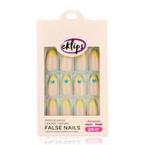 Eklips Takma Tırnak Kalp French Badem 24'lü