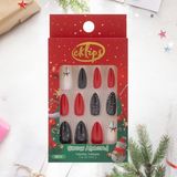 Eklips Takma Tırnak Yılbaşı Özel Snow Almond