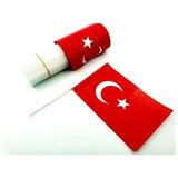 Ekm Çıtalı Kağıt Türk Bayrağı Küçük Boy 80'li