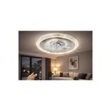 EKM29 ekim aydınlatma CT-3012 kristal led armatürlü tavan vantilatörü
