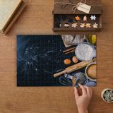 Ekmek Malzemeleri - Mutfak Tasarımı 240 Parça Ahşap Puzzle Ahşap Kutuda MP03825