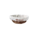 Ekmek Sepetı Acık Bufe Hasır Yuvarlak Konık Bezlı 44 cm NoColor-9235b987
